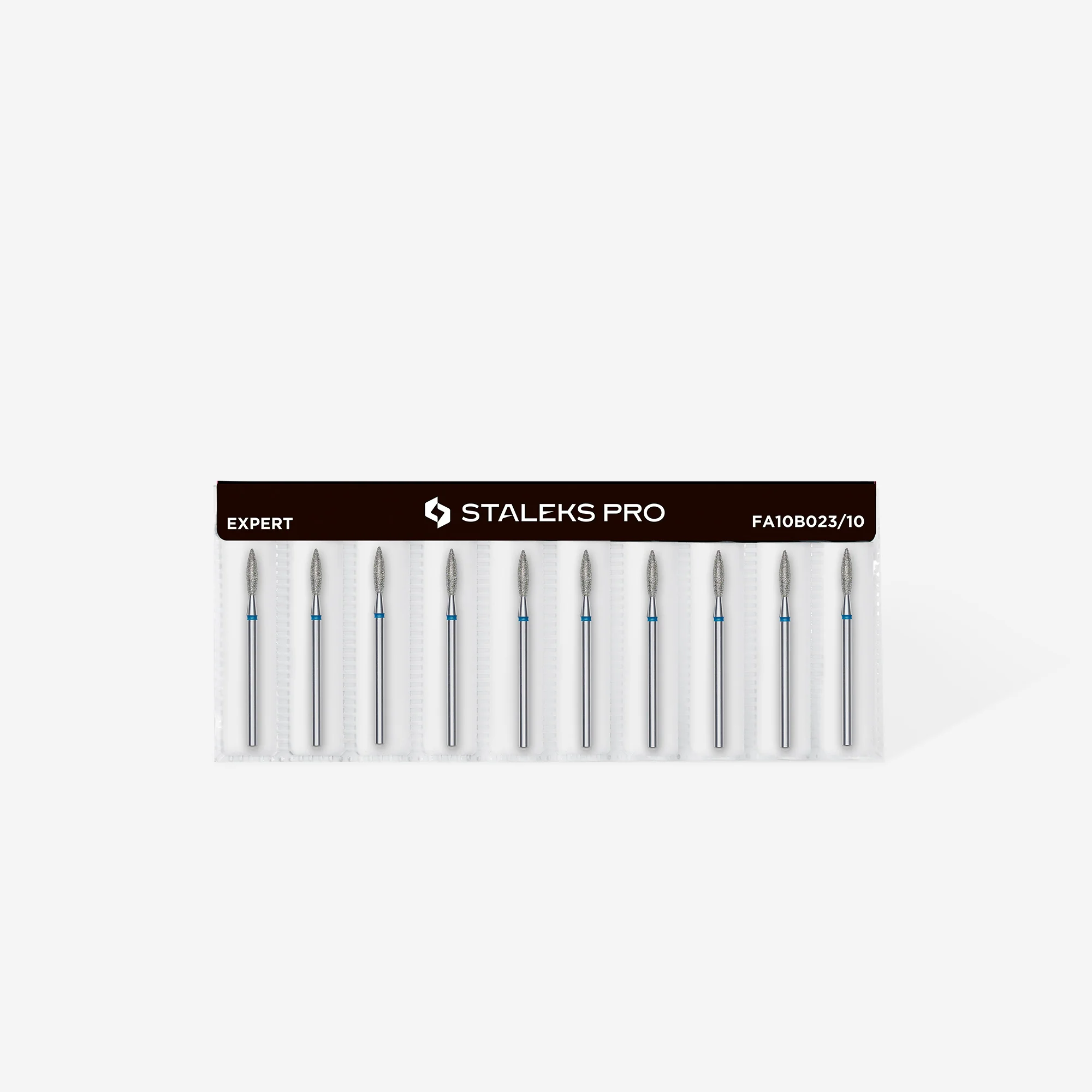 Diamond nail drill bit flame blue EXPERT head diameter 2,3 mm / working part 10 mm - Image 3