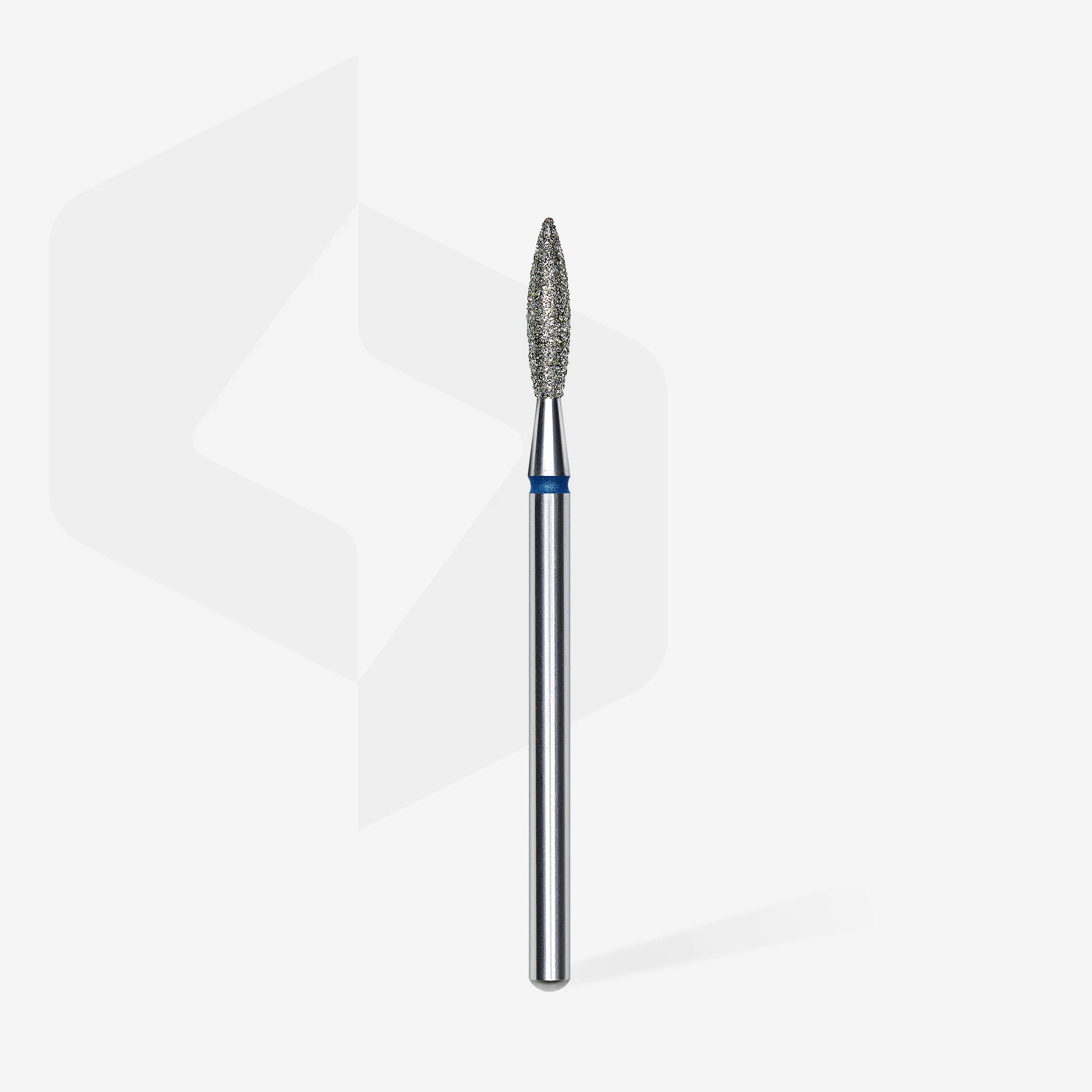 Diamond nail drill bit flame blue EXPERT head diameter 2,3 mm / working part 10 mm - Image 2